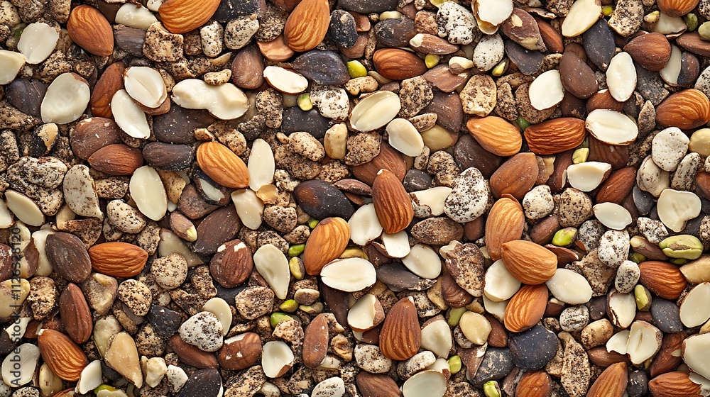 Naklejka premium nuts and dried fruit