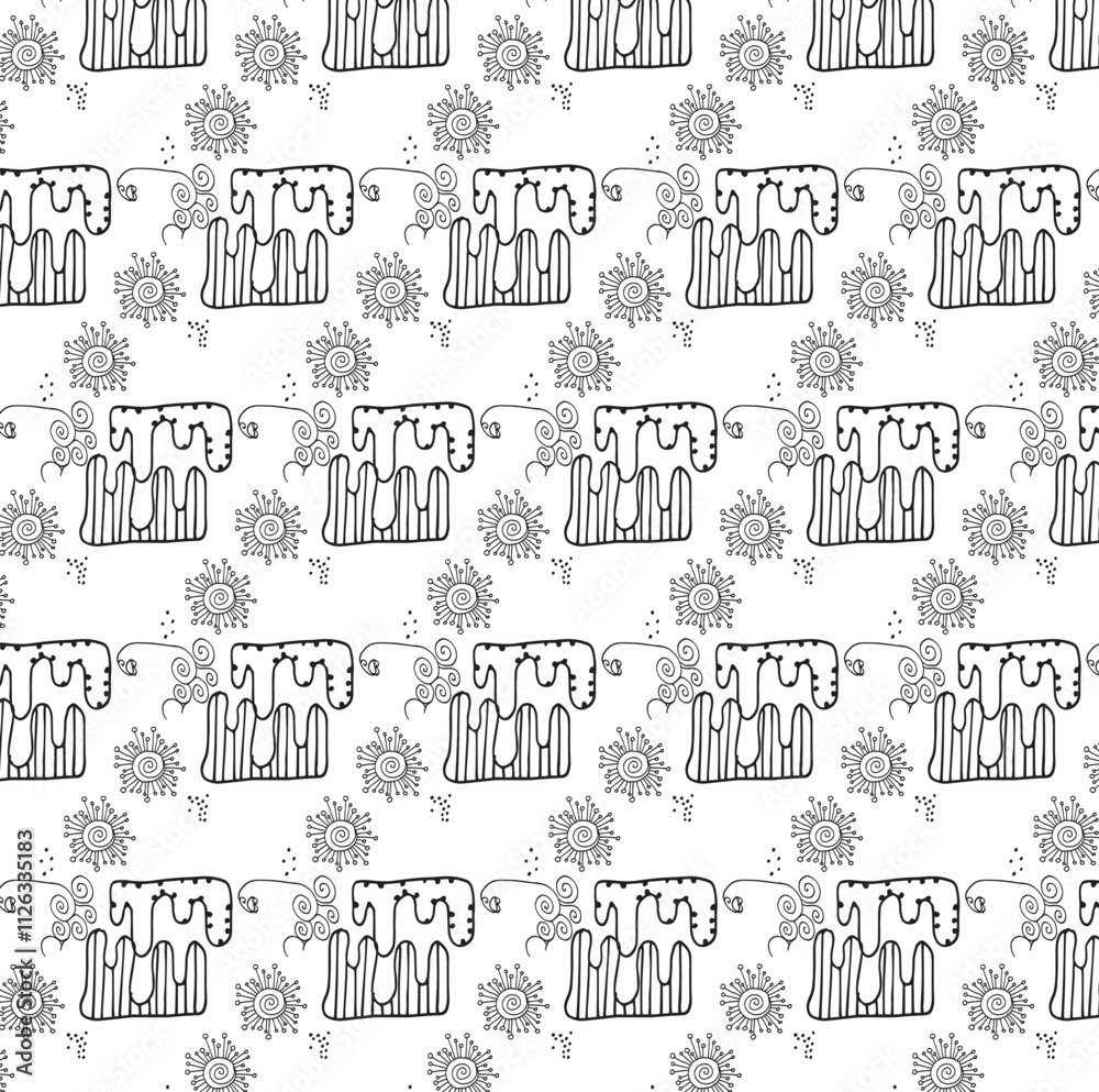 Obraz premium hand drawn doodle alphabet