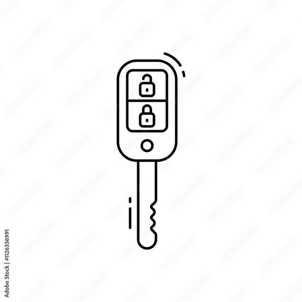 Smart key vector icon Smart key vector icon