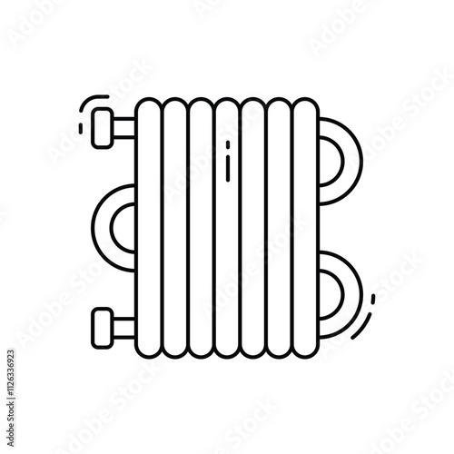 Central heating vector icon
