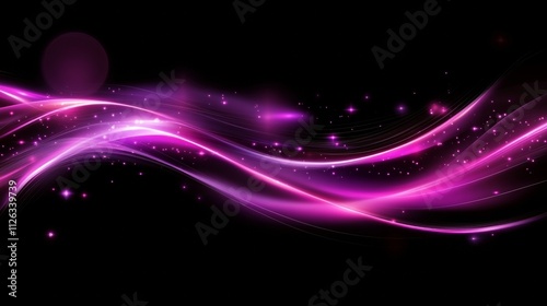 Neon light wave-style abstract background with glowing pink and purple lines in a sci-fi theme.Neon light wave-style abstract background with glowing pink and purple lines in a sci-fi theme.