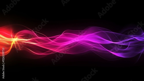 Neon light wave-style abstract background with glowing pink and purple lines in a sci-fi theme.Neon light wave-style abstract background with glowing pink and purple lines in a sci-fi theme.