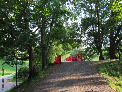 Fototapeta Naklejka Na Ścianę i Meble -  walk in the park in Tallinn