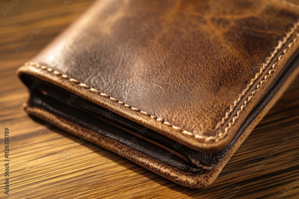 Action-packed scene of money management open wallet displaying blank space indoor setting close-up view financial planning concept for personal budgeting insights