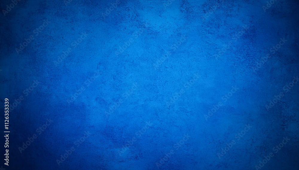 Fototapeta premium Textured Abstract Blue Background With Vignette and Grunge Details
