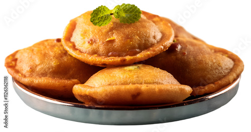 Close-up view of Puran Poli,