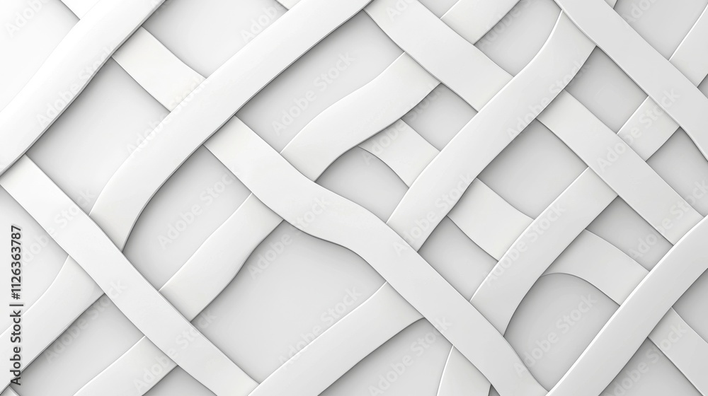 Abstract White Interwoven Lines Texture | Minimalism Abstract White Interwoven Lines Texture | Minimalism
