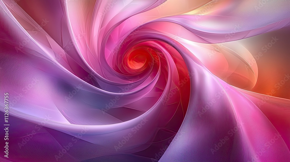 Fototapeta premium Swirling colors create a mesmerizing abstract pattern in vibrant shades of pink and purple