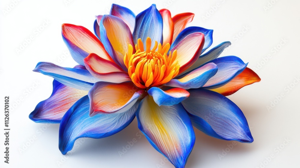 Fototapeta premium Bright artificial flower. Generative AI