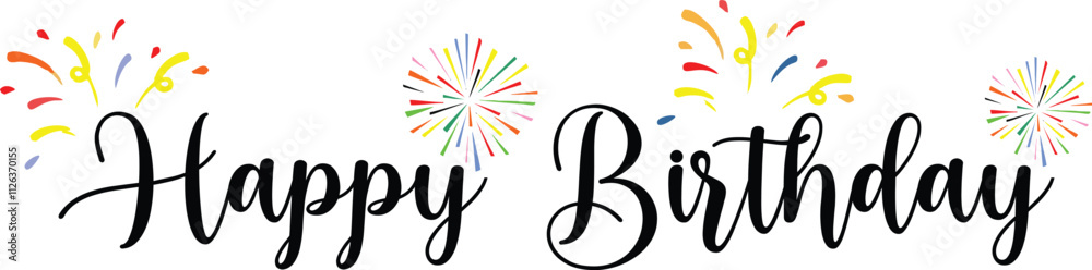 Fototapeta premium Happy Birthday Celebrations