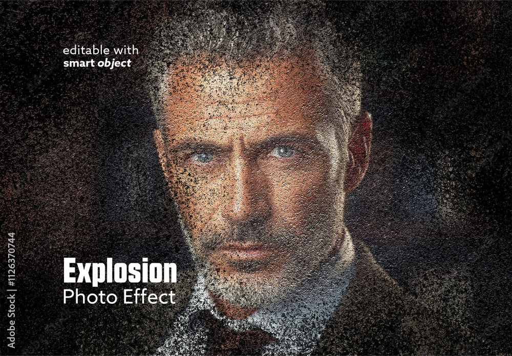 Explosion Photo Effect Stock Template | Adobe Stock