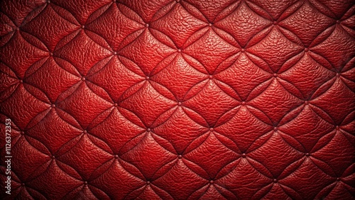 Luxurious Quilted Dark Red Leather Pattern in Classical Style for Elite Interiors