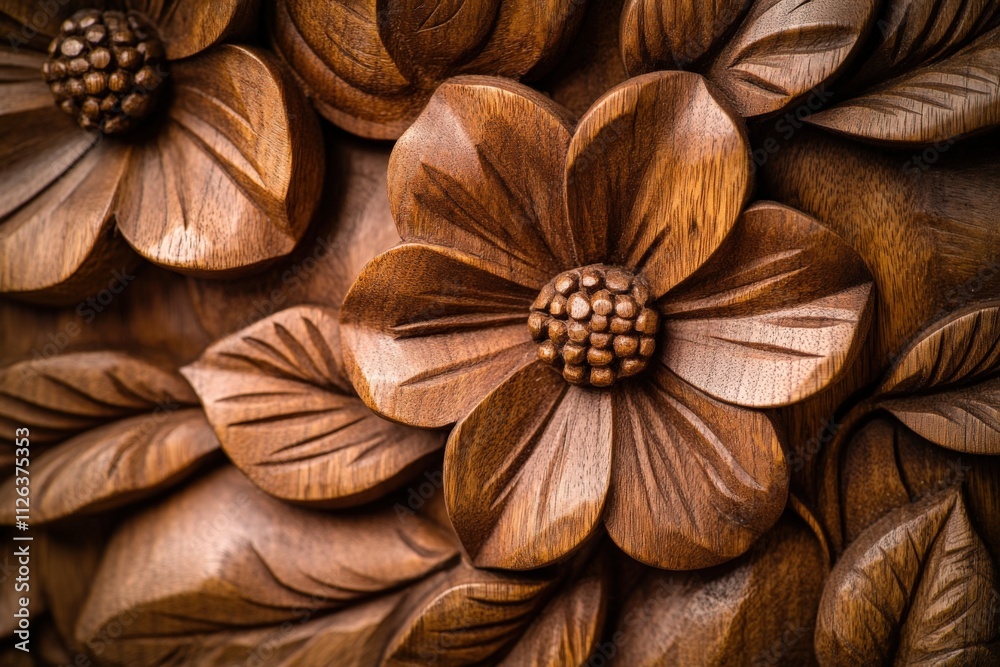 intricate wooden flower carvings for decorative art intricate wooden flower carvings for decorative art