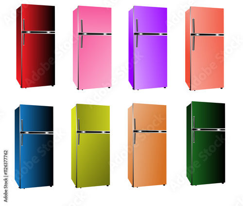 fridge isolated