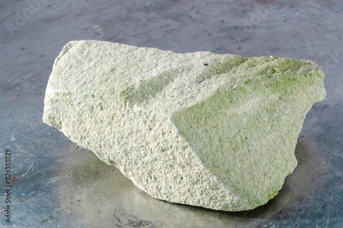 Zeolite Clinoptilolite natural raw stones on  background.Macro shot.