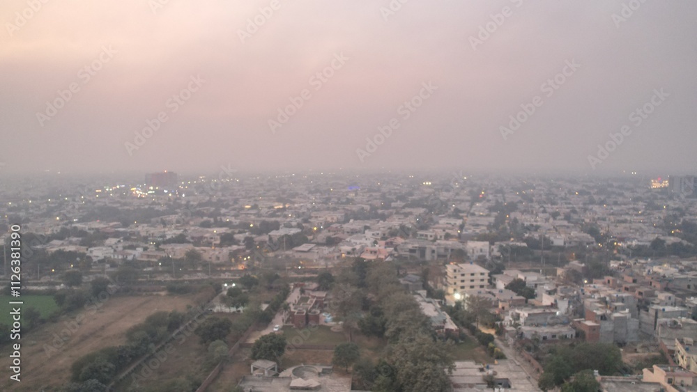 Aerial view of residential area of DHA in Lahore, Pakistan Aerial view of residential area of DHA in Lahore, Pakistan
