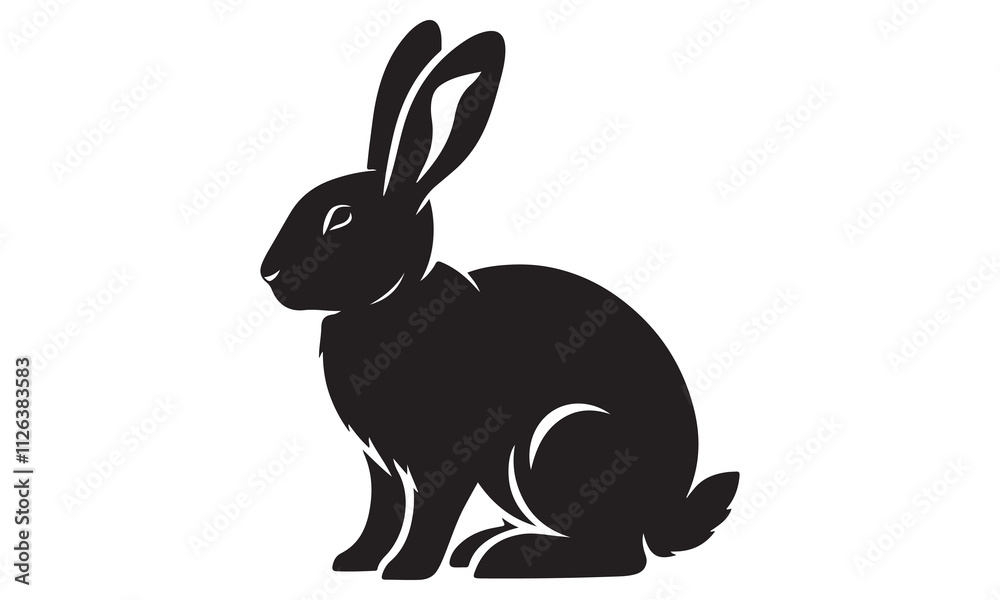 Illustration of a cute fluffy brown rabbit isolated on white background Illustration of a cute fluffy brown rabbit isolated on white background