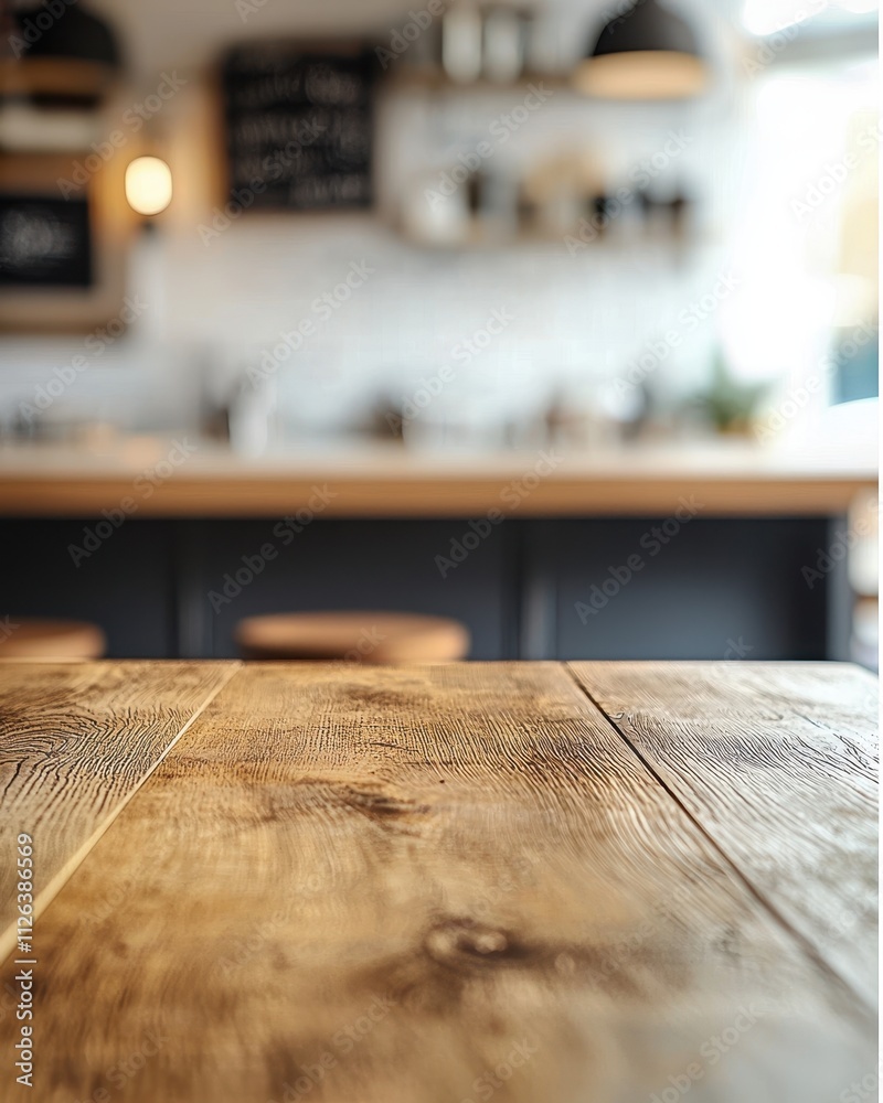 Rustic Wooden Tabletop in Cozy Cafe Interior Warm and Inviting Background for Product Display or Design Mockup Rustic Wooden Tabletop in Cozy Cafe Interior Warm and Inviting Background for Product Display or Design Mockup