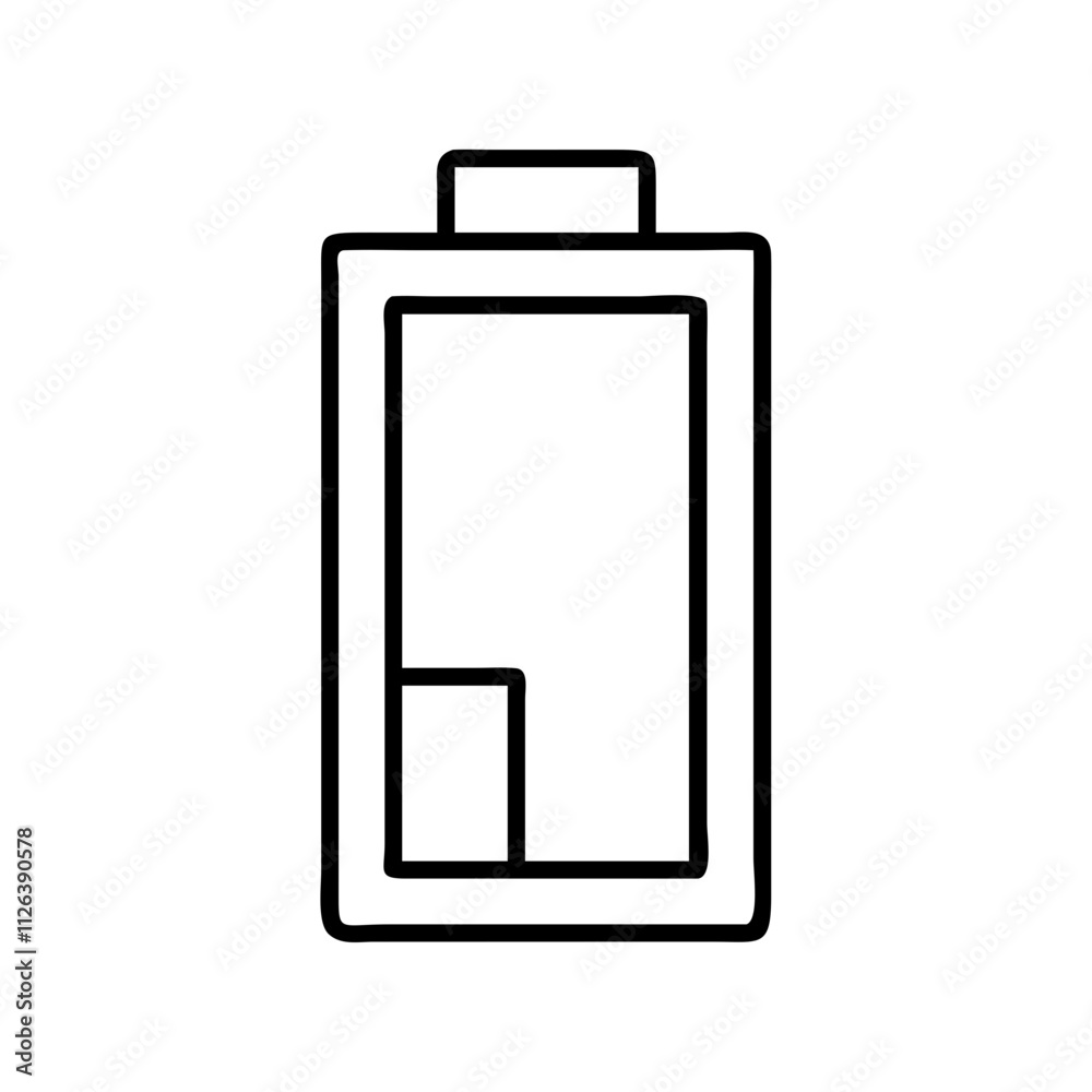 battery icon, technology vector icon, electronic vector illustration - black outline icon of battery symbolizing technology, electronic, and evolution in simple design. battery icon, technology vector icon, electronic vector illustration - black outline icon of battery symbolizing technology, electronic, and evolution in simple design.
