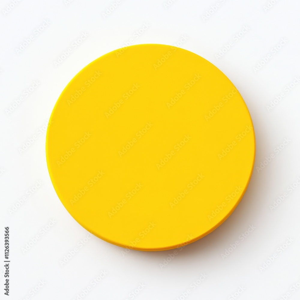 bright yellow circular object on a white background bright yellow circular object on a white background