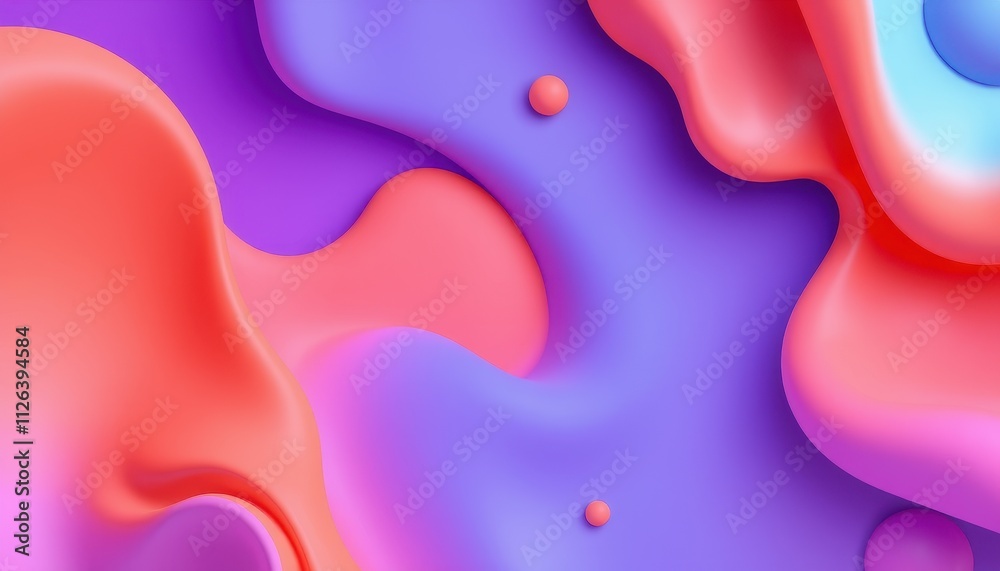 Abstract Fluid Forms in Vibrant Pink and Purple Hues Abstract Fluid Forms in Vibrant Pink and Purple Hues