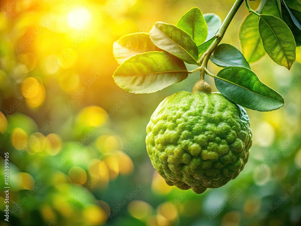 Sun-drenched bergamot branches heavy with juicy, ripe fruit, a fresh harvest awaits. Sun-drenched bergamot branches heavy with juicy, ripe fruit, a fresh harvest awaits.