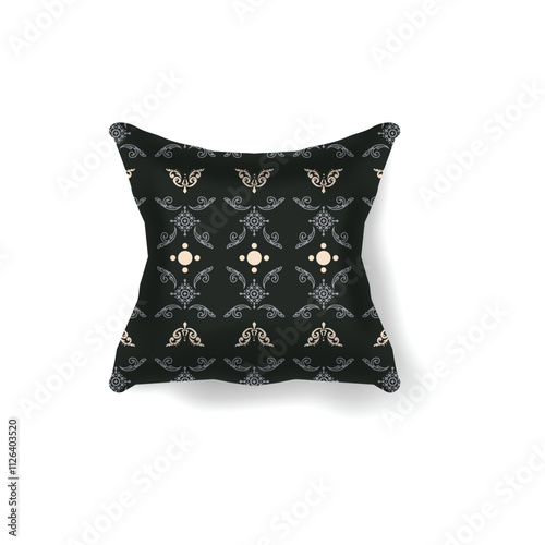 3d pillow vintage traditional batik pattern design