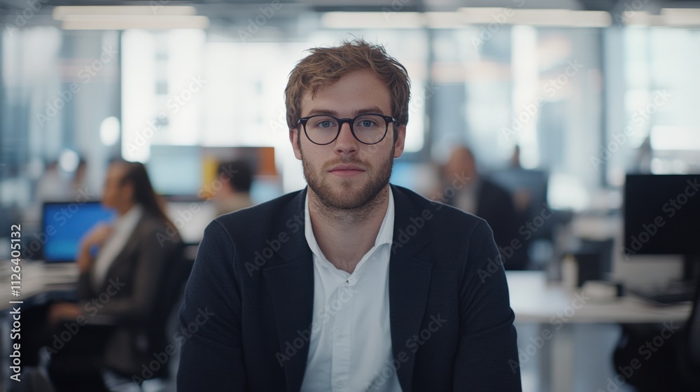professional man in modern office environment