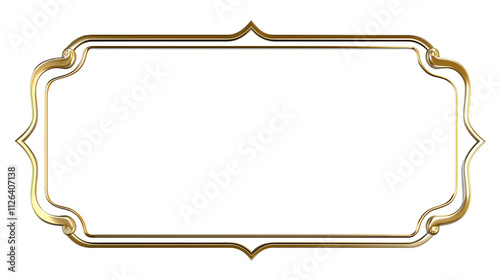 antique gold border frame transparent png