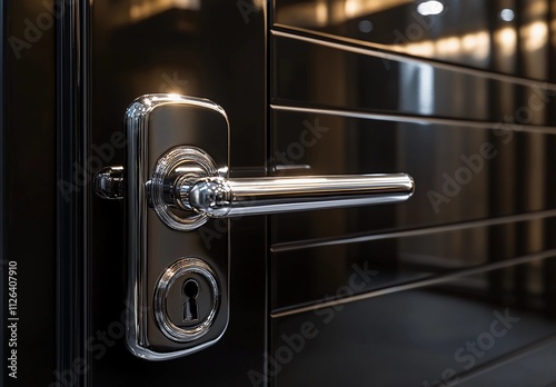 Close-Up of Key in Keyhole: Security and Home Design Inspiration