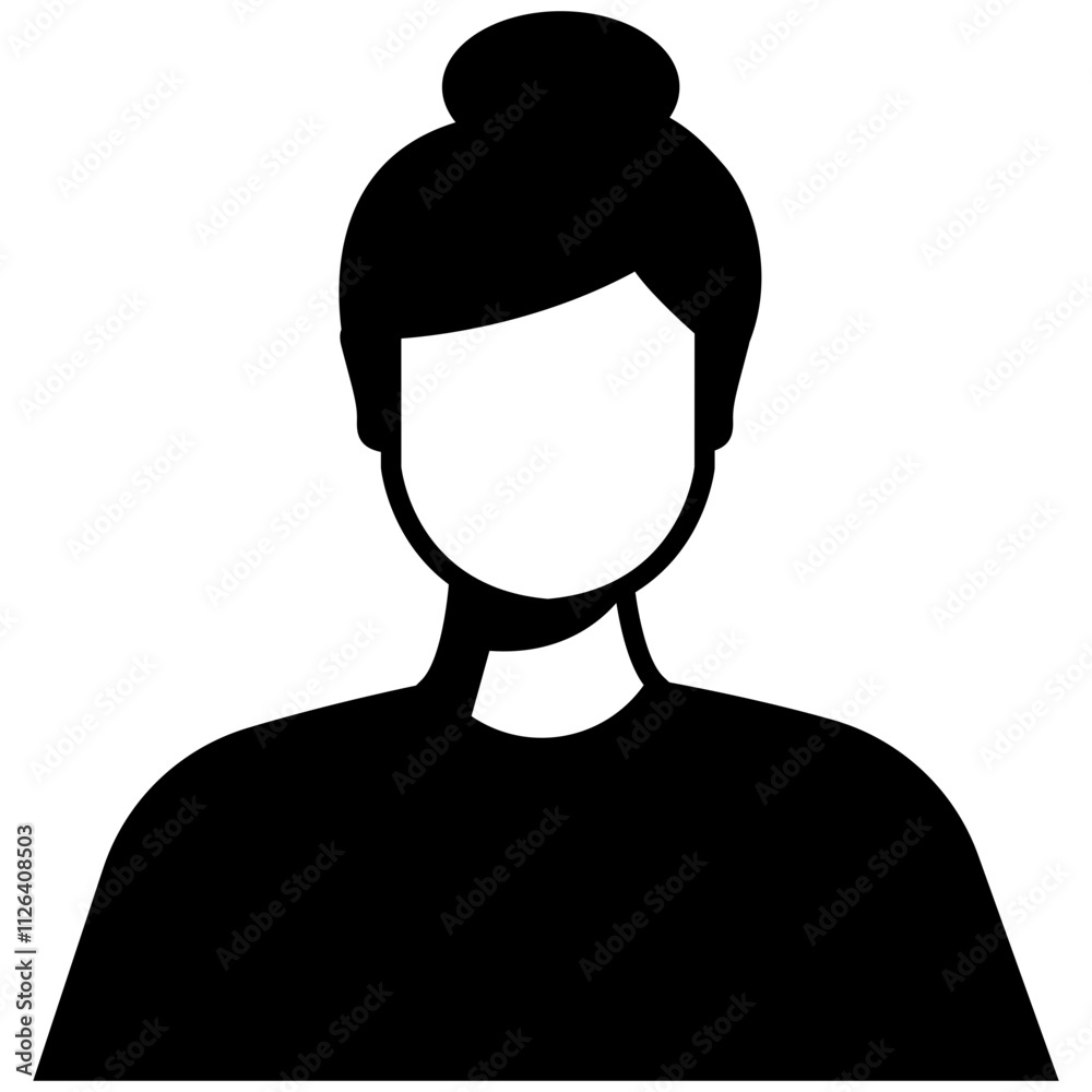 Profile and people silhouette collection. Avatar profile icon in silhouette style isolated on transparent background Profile and people silhouette collection. Avatar profile icon in silhouette style isolated on transparent background