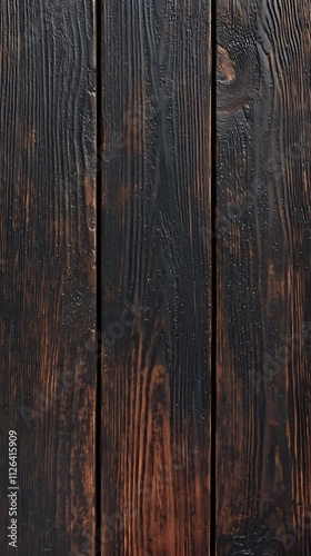 Black wooden background, dark brown wooden planks
