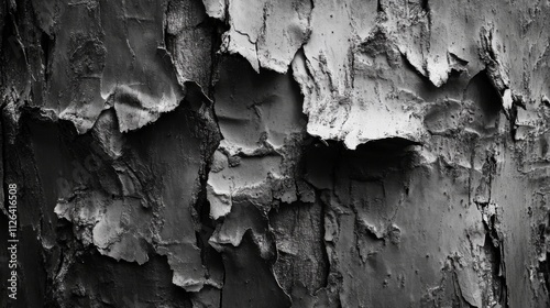 Textured dark wood bark. Generative AI