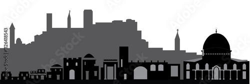 Wallpaper Mural jerusalem city skyline png file Torontodigital.ca
