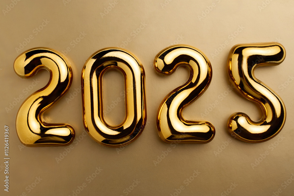 New Year 2025 celebration. Golden 2025 numbers as New Year Background New Year 2025 celebration. Golden 2025 numbers as New Year Background