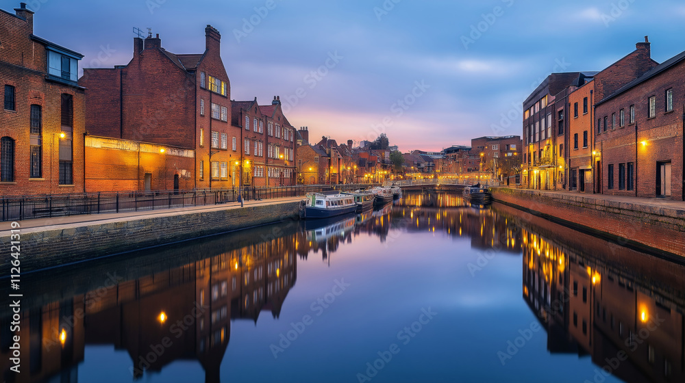 Aerial View of a Canal Photography Aerial View of a Canal Photography