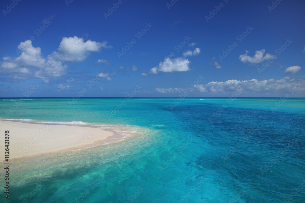 Channel between Ouvea and Mouli Islands flowing into Ouvea Lagoon, Loyalty Islands, New Caledonia Channel between Ouvea and Mouli Islands flowing into Ouvea Lagoon, Loyalty Islands, New Caledonia
