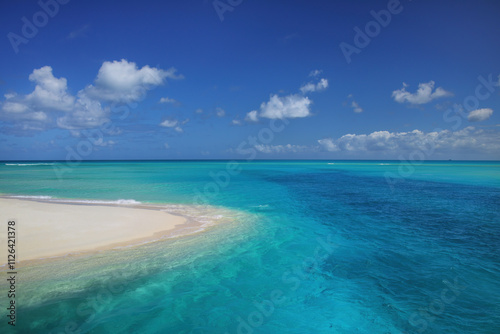 Channel between Ouvea and Mouli Islands flowing into Ouvea Lagoon, Loyalty Islands, New Caledonia