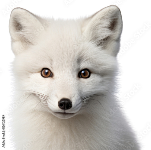 PNG Arctic Fox fox wildlife portrait.