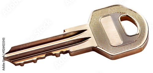 House key. isolated on a transparent background, PNG.