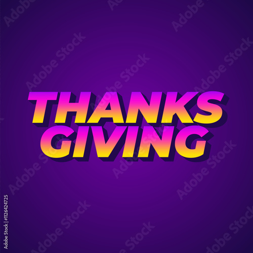 Thanksgiving text effect for social media ads