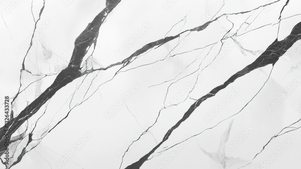 Fototapeta premium Elegant White and Black Marble Texture Background