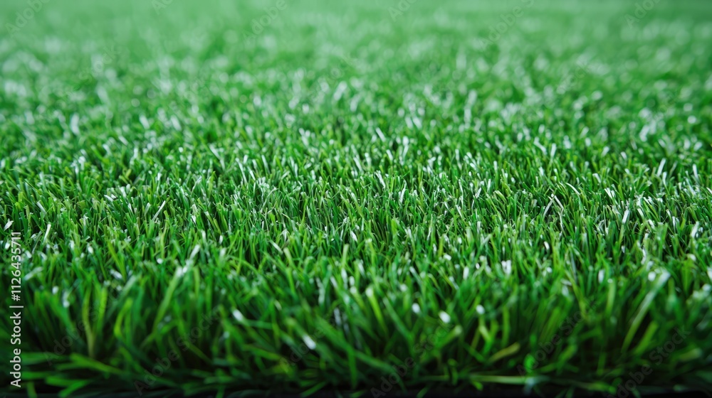 Lush green grass close-up showcasing vibrant blades and dew droplets for natural landscaping and gardening themes Lush green grass close-up showcasing vibrant blades and dew droplets for natural landscaping and gardening themes