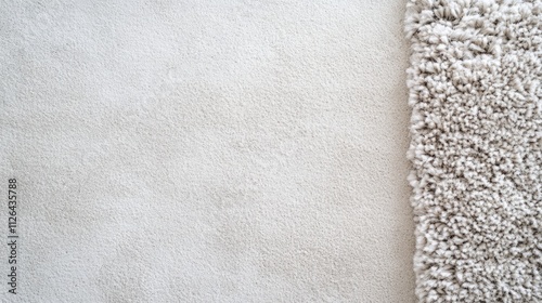 Textured machine-made carpet in neutral colors displayed on a clean white background showcasing modern home decor aesthetic.