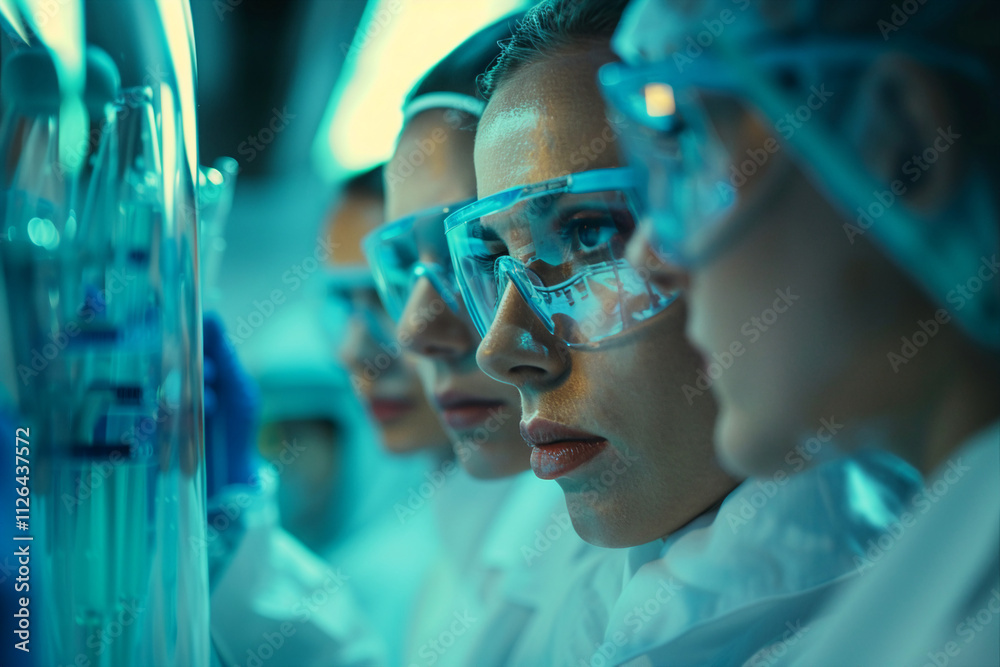 Generative AI Scientist Conducting Advanced Research in Futuristic Laboratory Setting Generative AI Scientist Conducting Advanced Research in Futuristic Laboratory Setting