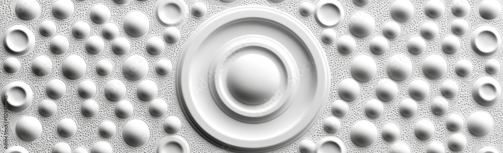 Abstract White 3D Texture Background Geometric Circles Bubbles Design Element Abstract White 3D Texture Background Geometric Circles Bubbles Design Element