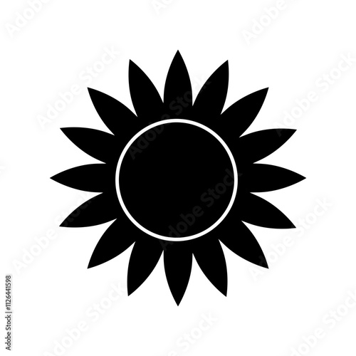 Sun vector icon. Summer illustration sign. hot symbol or logo.