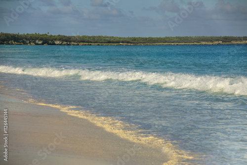 Fayaoue beach on the coast of Ouvea lagoon, Mouli and Ouvea Islands, Loyalty Islands, New Caledonia photo