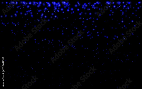 Blue particle effect set. Cascading pink particles, glowing dots, and soft shimmering highlights create a magical and festive atmosphere, ideal for decorative, celebratory, or dreamy designs.