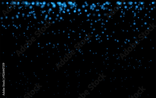 Blue particle effect set. Cascading pink particles, glowing dots, and soft shimmering highlights create a magical and festive atmosphere, ideal for decorative, celebratory, or dreamy designs.